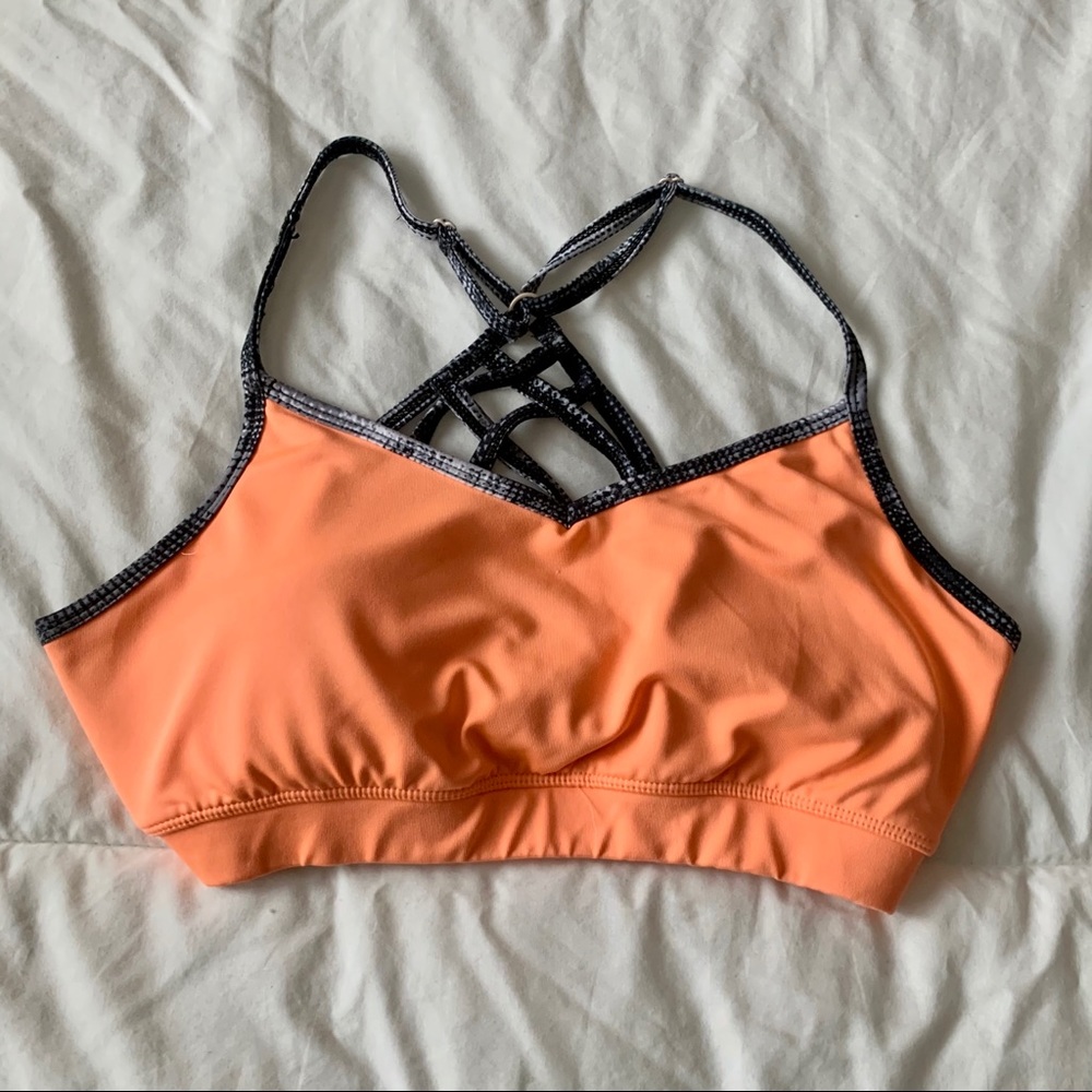 💕 4 for $20 Bright Orange Crisscross Sports Bra
